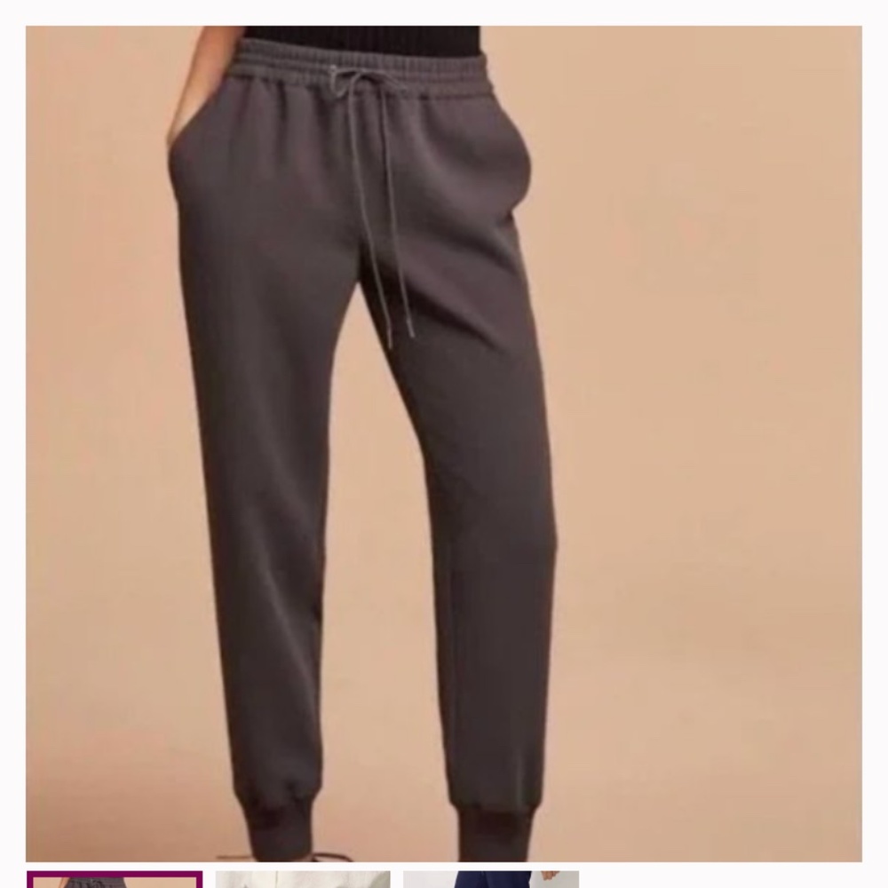 Buffon draw string Aritzia pant in grey